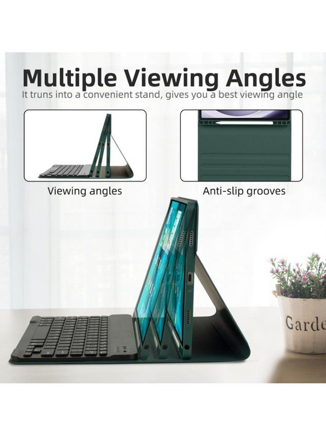 general Bluetooth keyboard suitable for Samsung Tab S7/S8/S9/S9 FE 11-inch colorful backlit keyboard leather case - Image 4