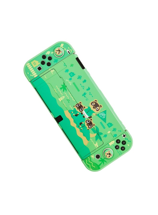 Nintendo Switch OLED Protective Shell Theme Spray Color Shell Switcholed Full Covering Protective Shell Accessories-Product Color:OLED Moving Shell - Image 1