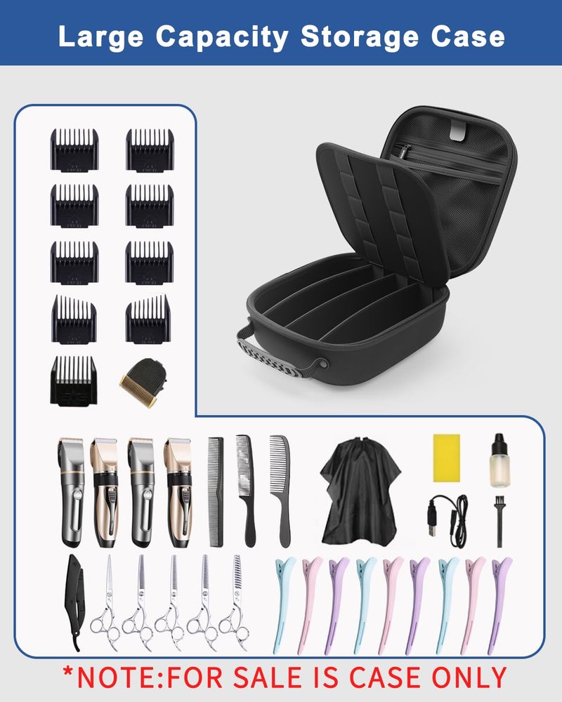 Krypthos Hard Travel Case for Hair Clippers & Hair Cutting Barber Supplies, Portable Clipper Storage Holder Organizer, Trimmer Storage Case for Barbers Supplies, Hair Cutting Razor Guard Grooming Kits - Image 3