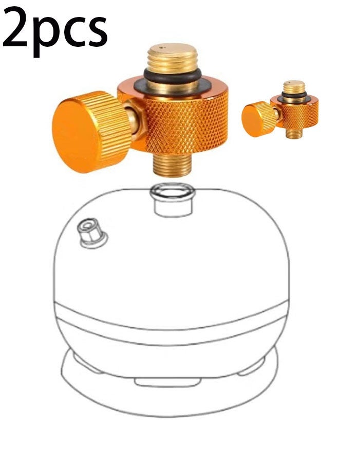 Ailily 2 pcs Adapter Gas Cylinder Converter Output Stove Adapter Connector - Image 1