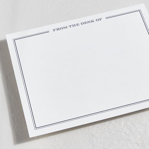 Minted Gentleman Stationery Cards, 10 Count, Blank Cards and Envelopes For Thank You Notes, Invitations & Handwritten Messages, Gifts For Men, Note Cards & Stationery Set, Darknight Blue Color Theme - Image 2