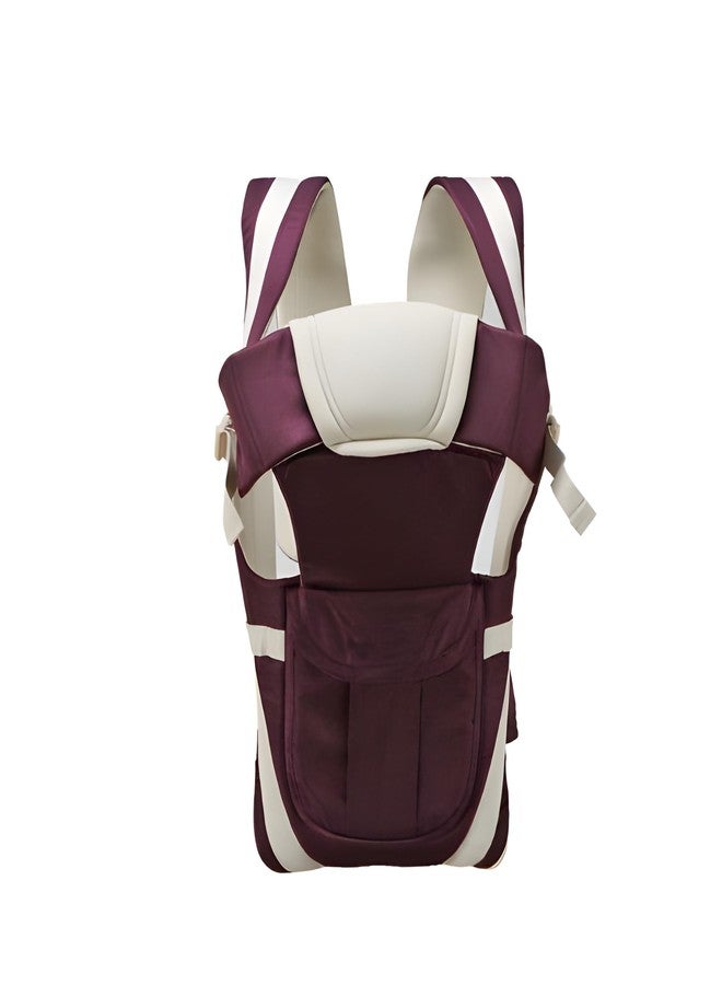 Laee cute Baby Carrier 4 in 1/Carry Bag/Cuddler Kids Facing in and Out Position Baby Carrier (Wine) - Image 2