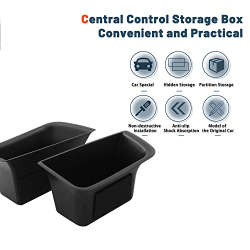 RUIYA ملحقات ماكان 2015+ صندوق تخزين الأبواب لسيارة بورش ماكان 2015-2025 منظم صينية الأبواب صندوق تخزين ثانوي متوافق مع بورش ماكان 2015-2022 2023 2024 2025 S/T/GTS (4 عبوات) - Image 5