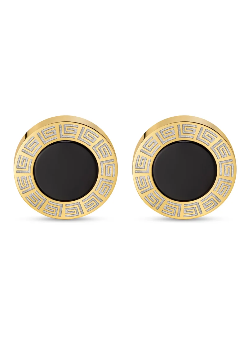 Guy Laroche Guy Laroche Alain Silver and Gold Cufflinks for Men