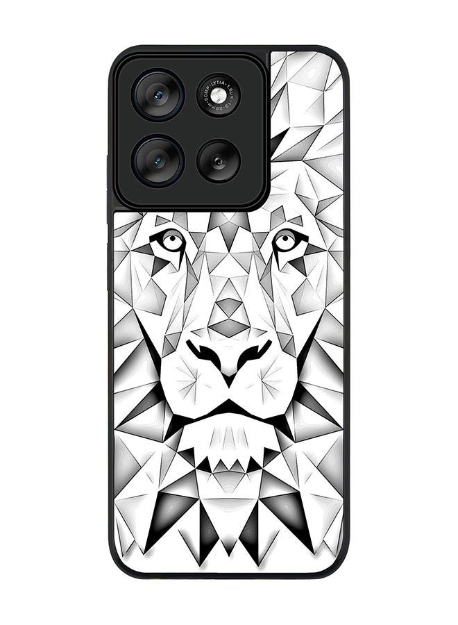 Stylizedd For Motorola Moto G56 Case,Slim fit Camera Protection, Shockproof Thin Phone cover  - Poly Lion - Image 1