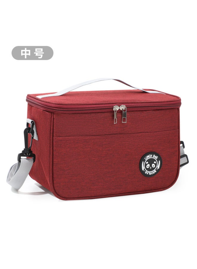 Heated Lunch Box Handbag Insulation Bag Aluminum Foil Thickeneded Lunch Bag Large Capacity With Rice Bag Office Worker Fashion Meal Bag