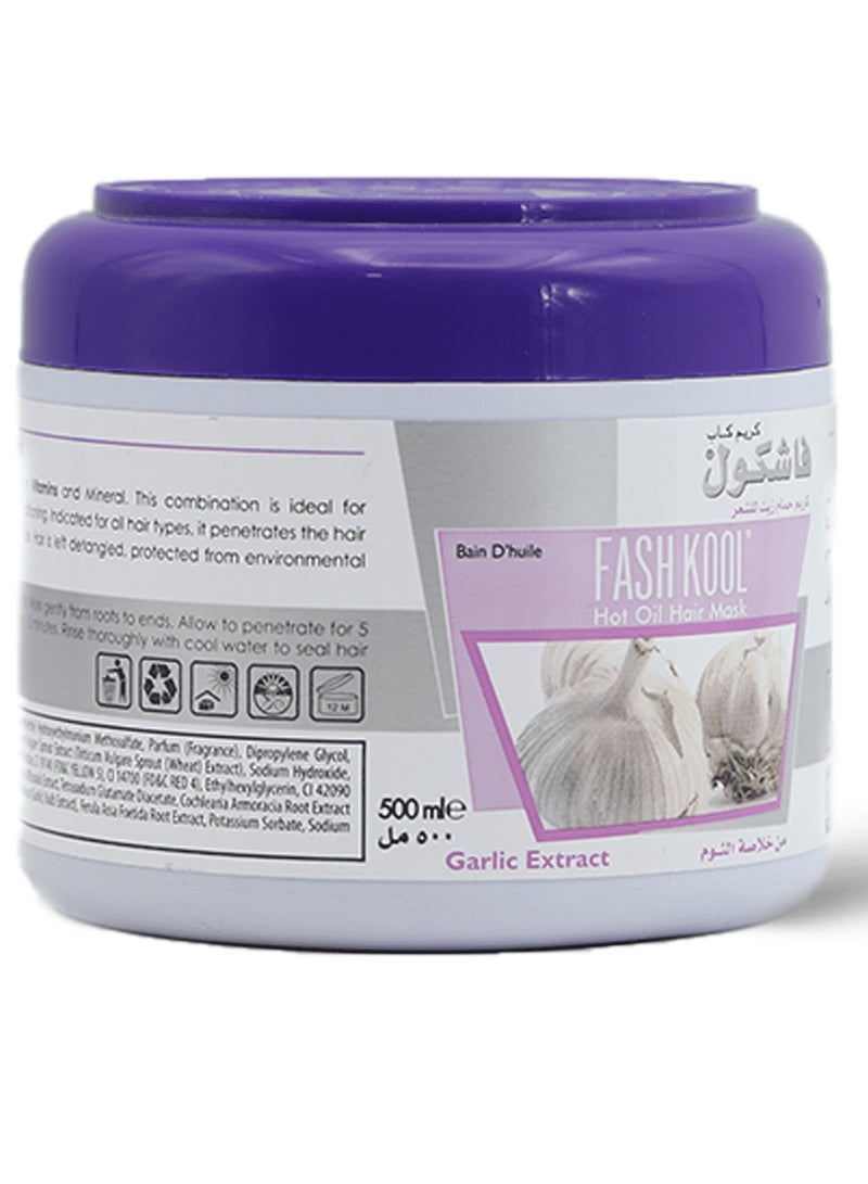 Fashkool Garlic Extract Hot Oil Hair Mask 500ml - Image 2