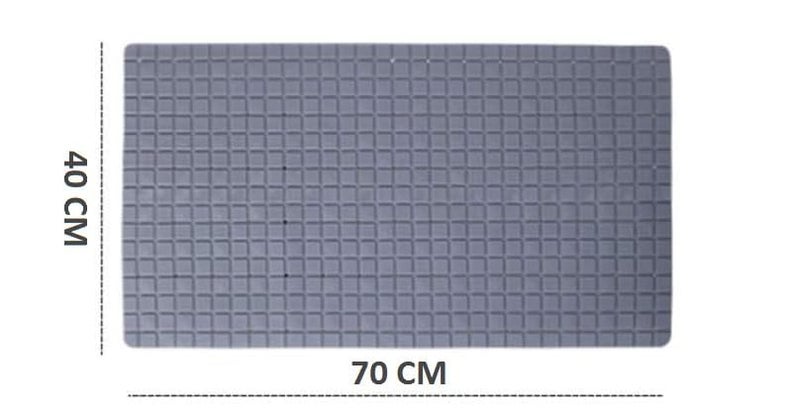 Divik Portable Bathroom Rugs Bath Tub Shower Mat Non Slip Square Shower Mat Organizer for Bathtub for Bathroom Bedroom and Kitchen 1Pcs - Image 2