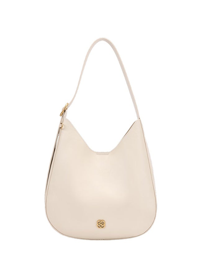 Hongu Vegetable Tanned Cowhide Shoulder Underarm Bag Commuter Large Capacity Hobo Bag For Women Birthday Gift - Image 3