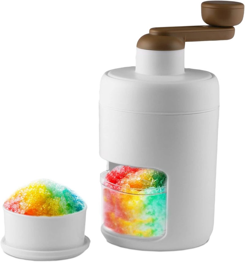 جليفار آلة صنع الثلج المخروطية - صانعة ثلج مبشورة - كرنك يدوي، كسارة ثلج محمولة، تحضير سريع للمشروبات المثلجة، مثالية لحفلات الصيف، والنزهات، والوجبات الخفيفة المنزلية، أو المرح في الهواء الطلق - Image 3