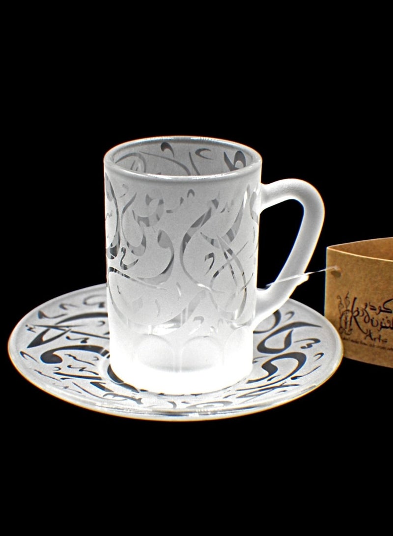 كودو آرتس طقم فناجين شاي مع صحون  - Image 3