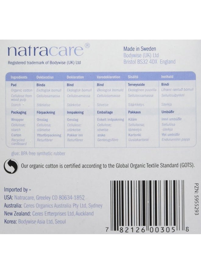 Natracare Slim Fitting Ultra Pads with Wings, Regular, Made with Certified Organic Cotton, Ecologically Certified Cellulose Pulp and Plant Starch (1 Pack, 14 Pads Total)… - Image 5