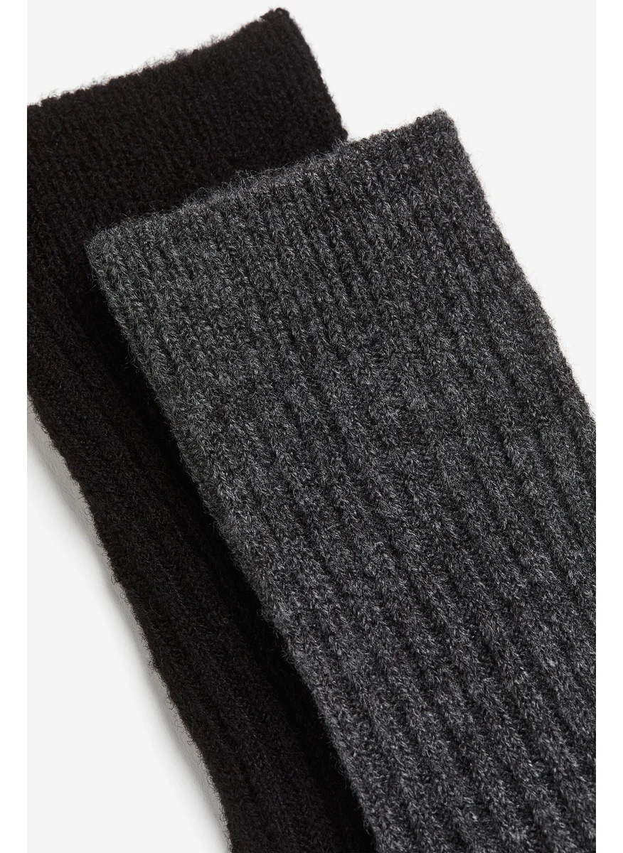 H&M 2-Pack Wool-Blend Socks