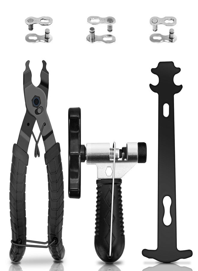 ptiysta Bike Link Plier，Chain Break Separator, Chain Checker, 3 Pairs Bicycle Missing Links, Bike Link Opener Closer Plier Chain Cutter Connector Wear Indicator Tool - Image 1