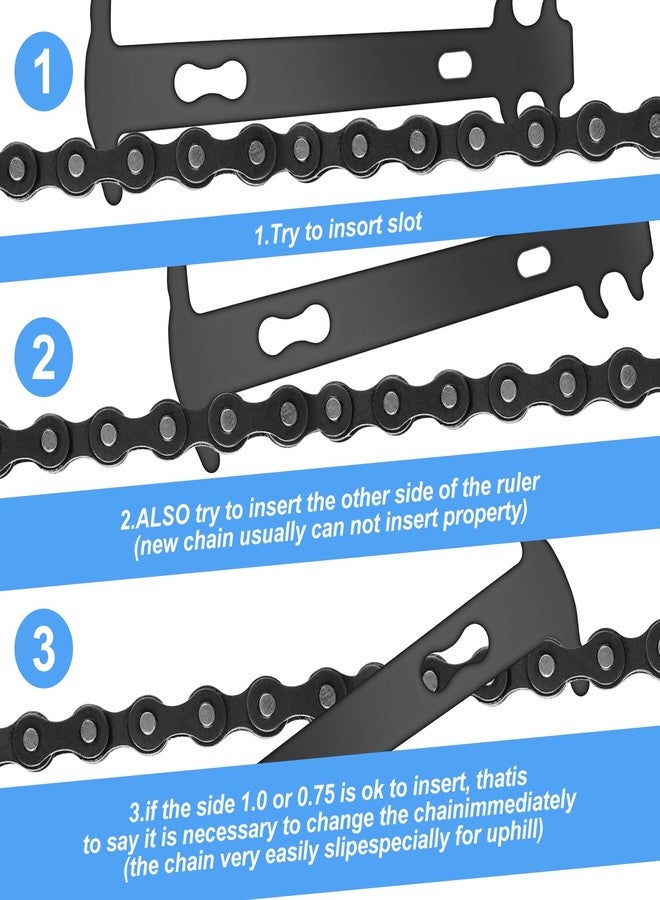 ptiysta Bike Link Plier，Chain Break Separator, Chain Checker, 3 Pairs Bicycle Missing Links, Bike Link Opener Closer Plier Chain Cutter Connector Wear Indicator Tool - Image 5