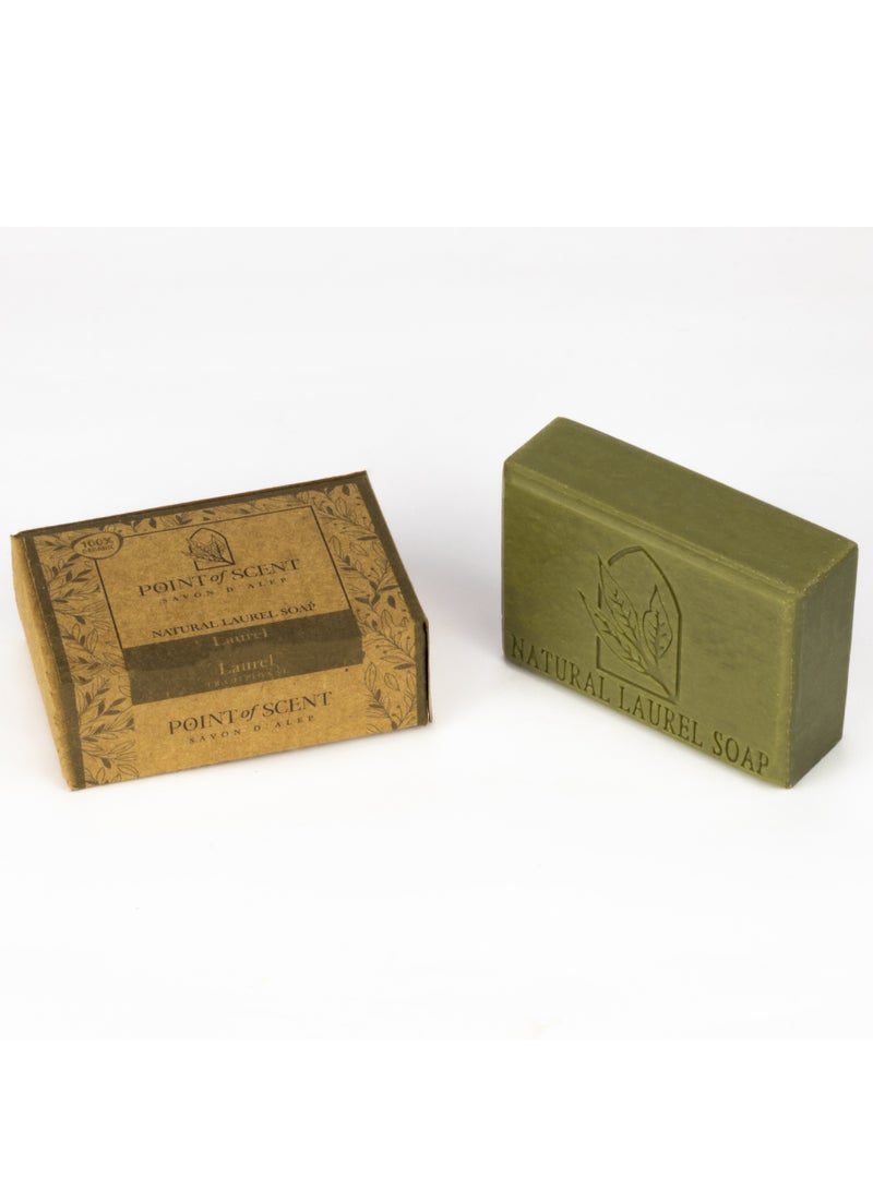 POINT of SCENT Natural Laurel Soap made of olive and laurel oils 125GR - Image 1