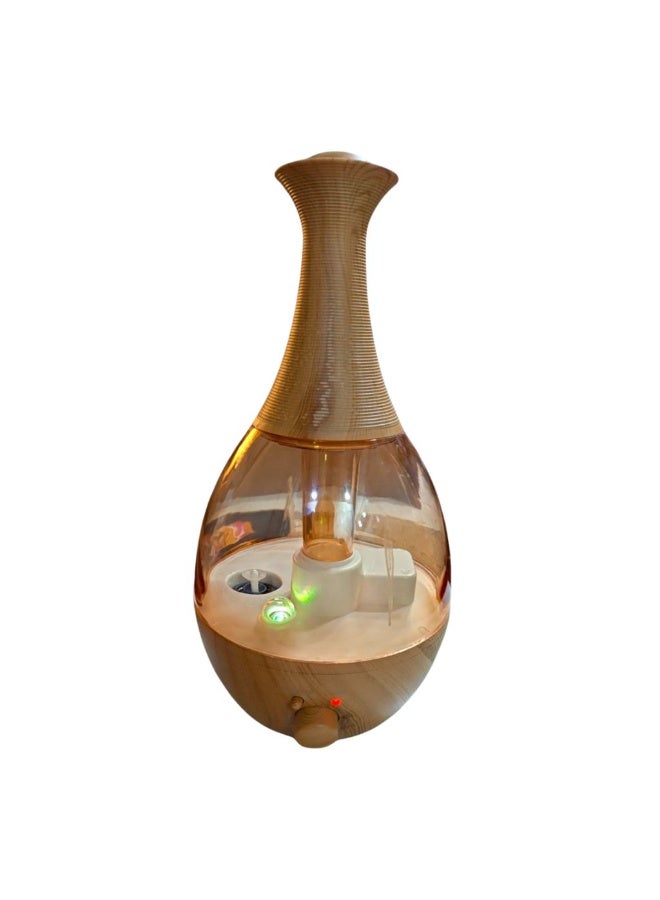 فواحة كهربائية فازة 2.6 لتر – تصميم خشابي مميز برذاذ عطري هادئ