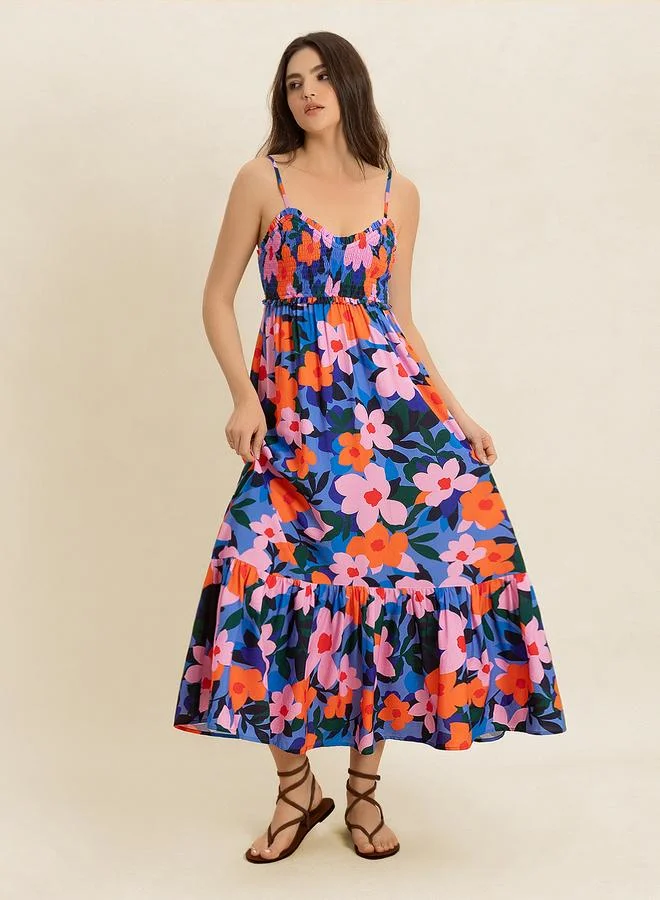 تايك تو Take Two Women Strappy Floral Maxi Dress