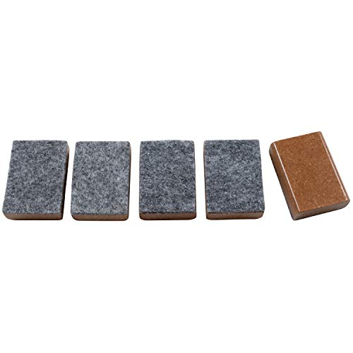 LEARNING ADVANTAGE CTU7874 Mini Markerboard Erasers Set Of 5, brown and gray - Image 5