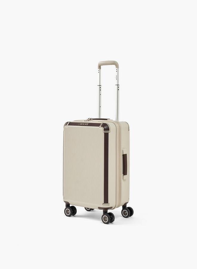 Wave Textured Harcase Trolley Bag With Retractable Handle - Set Of 3 - Image 2