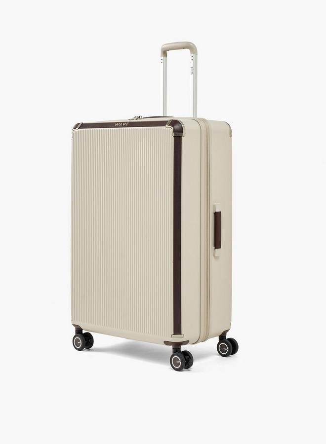 Wave Textured Harcase Trolley Bag With Retractable Handle - Set Of 3 - Image 4