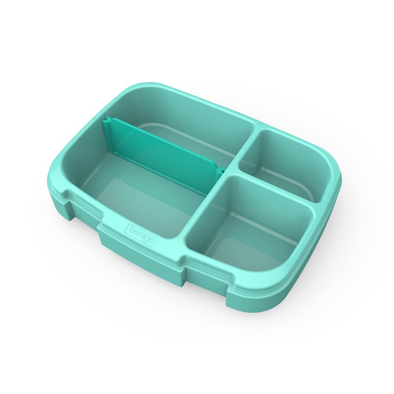 Bentgo Fresh Tray (Aqua) with Transparent Cover - Reusable  BPA-Free  4-Compartment Meal Prep Container with Built-In Portion Control for Healthy At-Home Meals and On-the-Go Lunches - Image 5