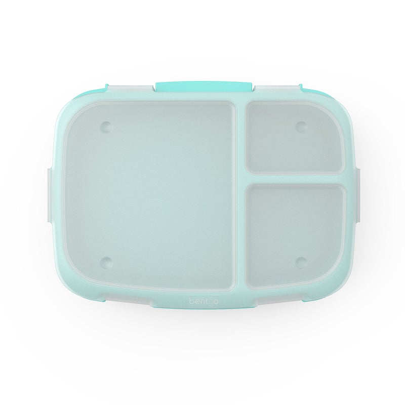 Bentgo Fresh Tray (Aqua) with Transparent Cover - Reusable  BPA-Free  4-Compartment Meal Prep Container with Built-In Portion Control for Healthy At-Home Meals and On-the-Go Lunches - Image 3