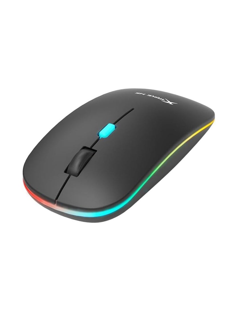 XTRIKE ME ماوس GW-113 اللاسلكي ذو الوضعين، تصميم مريح، DPI قابل للتعديل، نقرات صامتة، بطارية قابلة للشحن - Image 4