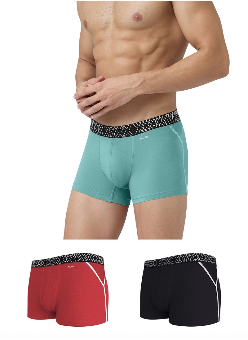 XYXX Pack of 3 Sprint Super Combed Cotton Trunk Underwear For Mens  - Image 1