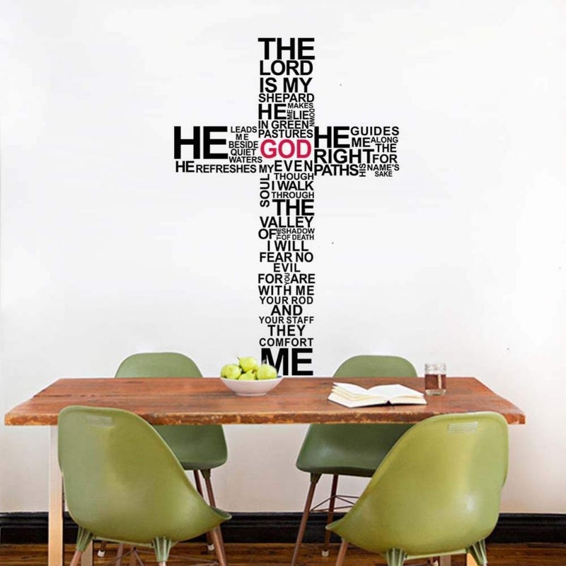 Kid's Faith Cross 3D Wall Sticker for Home Decor - Image 5