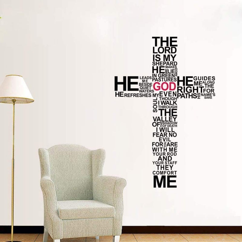 Kid's Faith Cross 3D Wall Sticker for Home Decor - Image 3