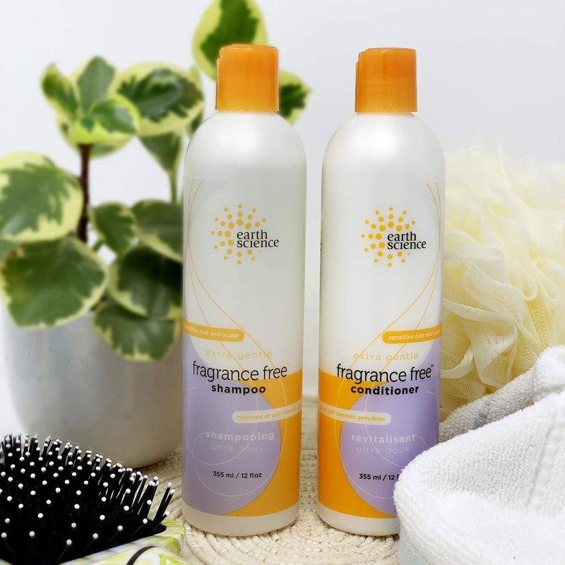 EARTH SCIENCE - Extra Gentle Fragrance Free Conditioner for Sensitive Hair and Scalp (12 oz.) - Image 3
