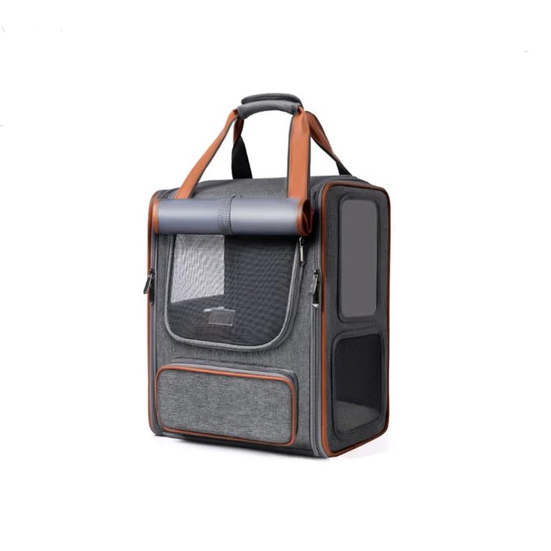 Mokshith Pet Carrier Backpack for Pet, Large Cat Carrier Backpacks, Dog Backpack Carrier for Anti-Slip Rope, Medium to Large Cats, Pet Backpack with Breathable Mesh, Great for Travel Hiking (MO-04) - Image 1