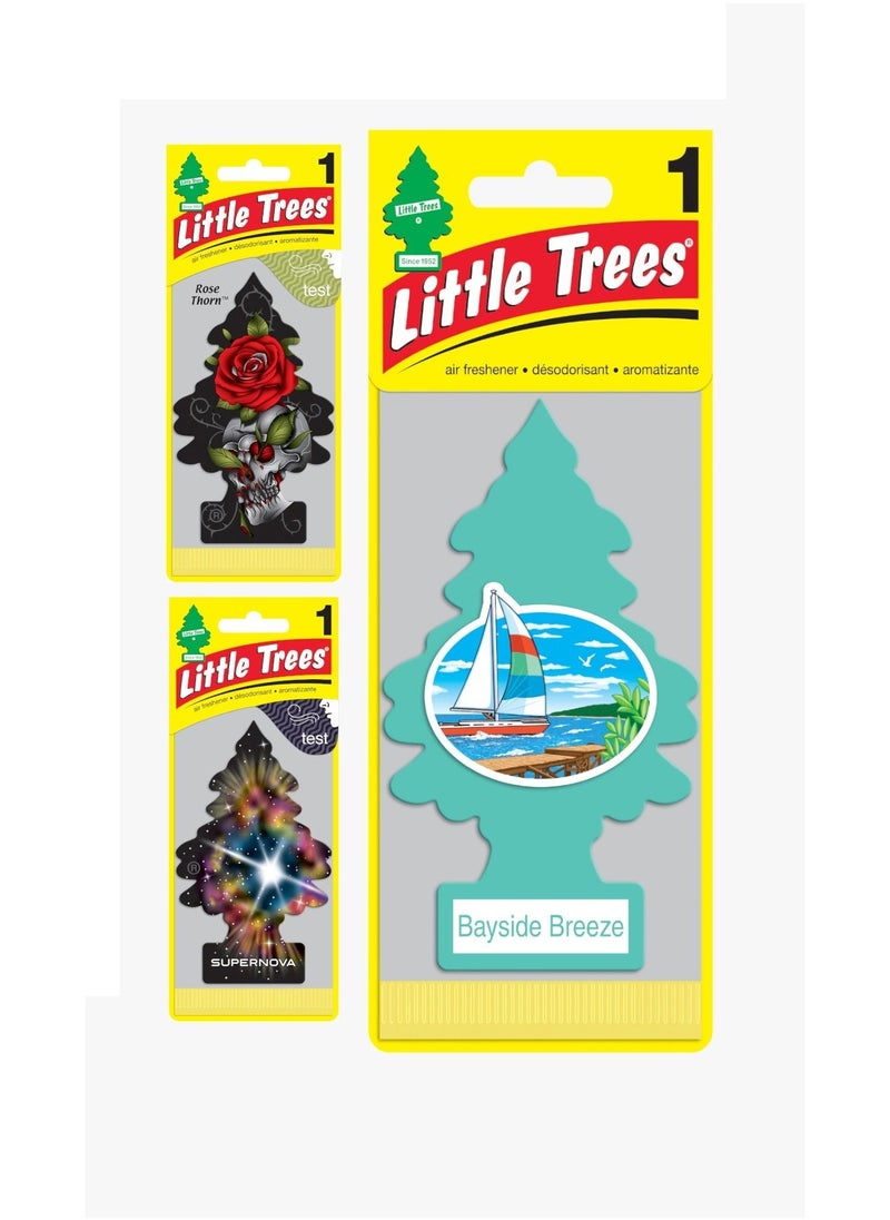 LITTLE TREES - LITTLE TREES 3PCS HANGING CARD AIR FRESHENER - Image 1