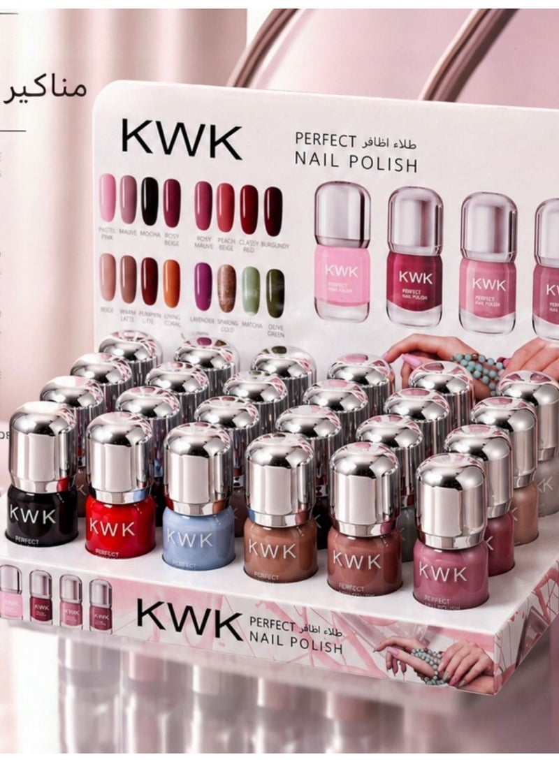 24-Piece Nail Polish Set Multicolour