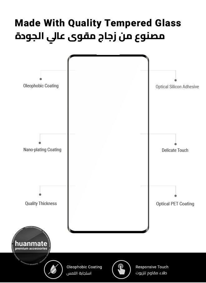 huanmate - Infinix Zero 30 5G Screen Protector – Premium Edge to Edge Tempered Glass, High Transparency, Delicate Touch, Anti-Explosion, Smooth Arc Edges, Easy Installation - Image 1