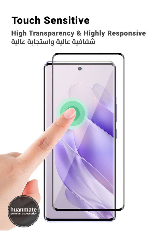 huanmate - Infinix Zero 30 5G Screen Protector – Premium Edge to Edge Tempered Glass, High Transparency, Delicate Touch, Anti-Explosion, Smooth Arc Edges, Easy Installation - Image 1