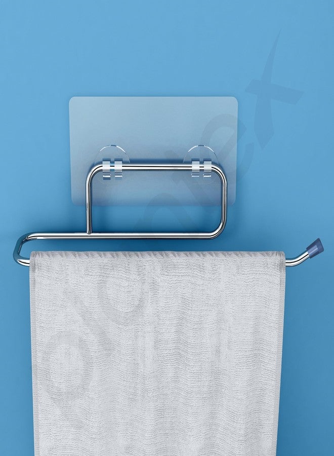 Plantex Self Adhesive Towel Ring for Wash Basin/Napkin Hanger for Bathroom/Self Adhesive Towel Hanger/Bathroom Accessories - Pack of 2 (Chrome) - Image 5