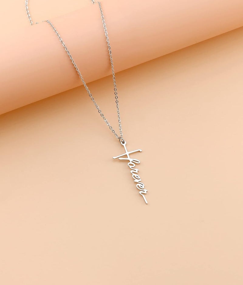 Lcherry Faith Cross Pendant Necklace for Women Religious Christian Jewelry Mother's Day Gifts for Women - Image 4