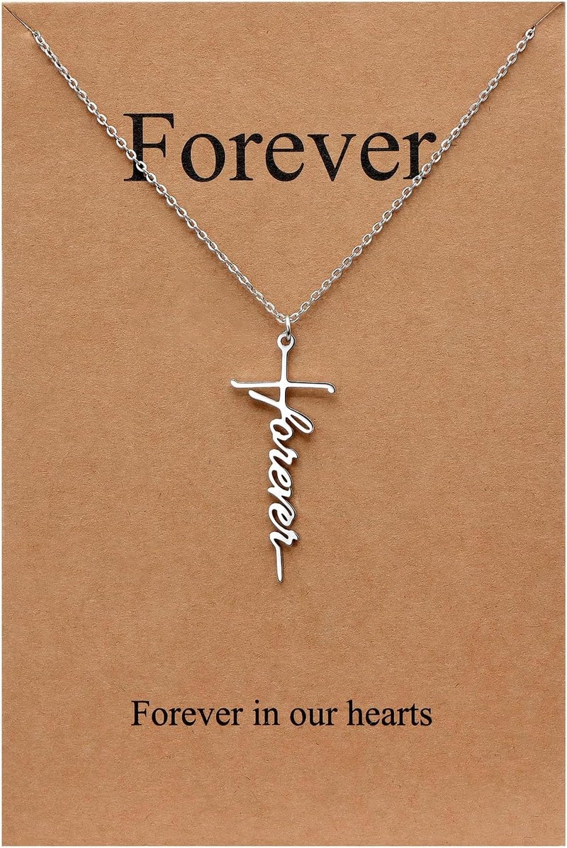 Lcherry Faith Cross Pendant Necklace for Women Religious Christian Jewelry Mother's Day Gifts for Women - Image 1