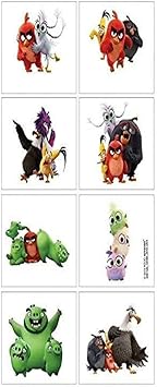 Amscan Angry Birds Assorted Party Favor Tattoos 8 Ct