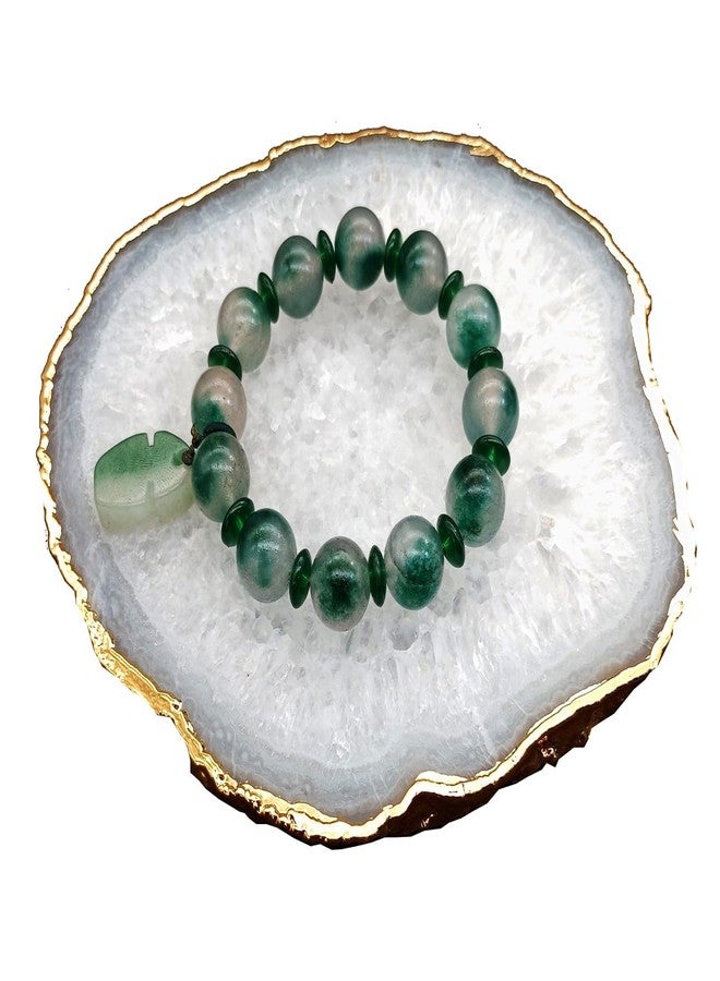eshoppee Pi Yao Green Jade Stone Bracelet - Image 1