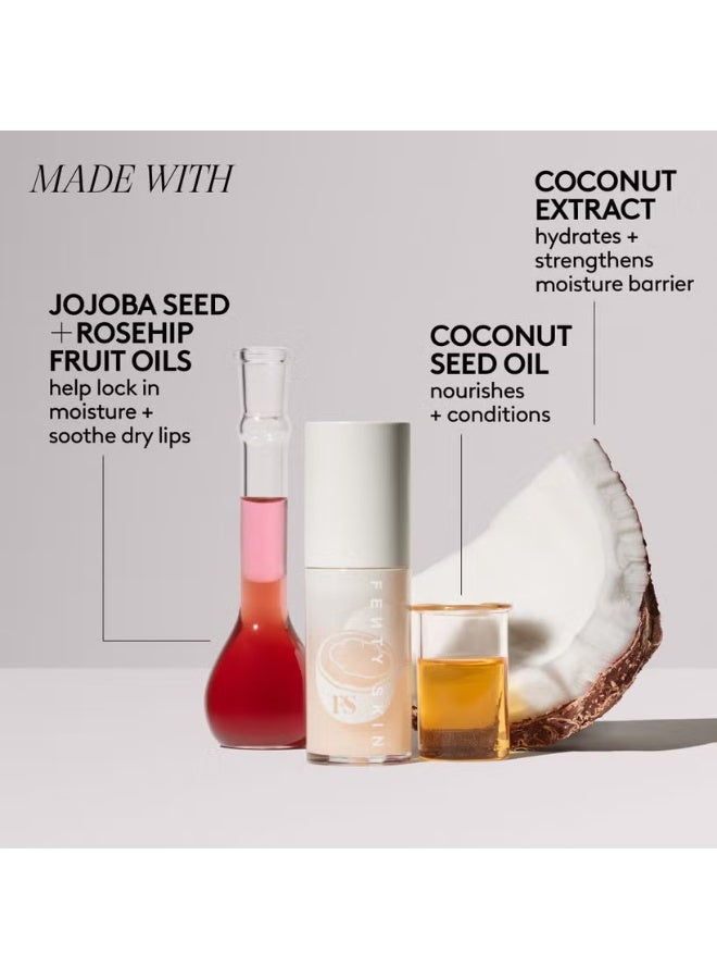 فنتي زيت الشفاه المرطب والمقوي من فنتي سكين فنتي تريتز، 5.6 مل - جوز الهند - Image 3