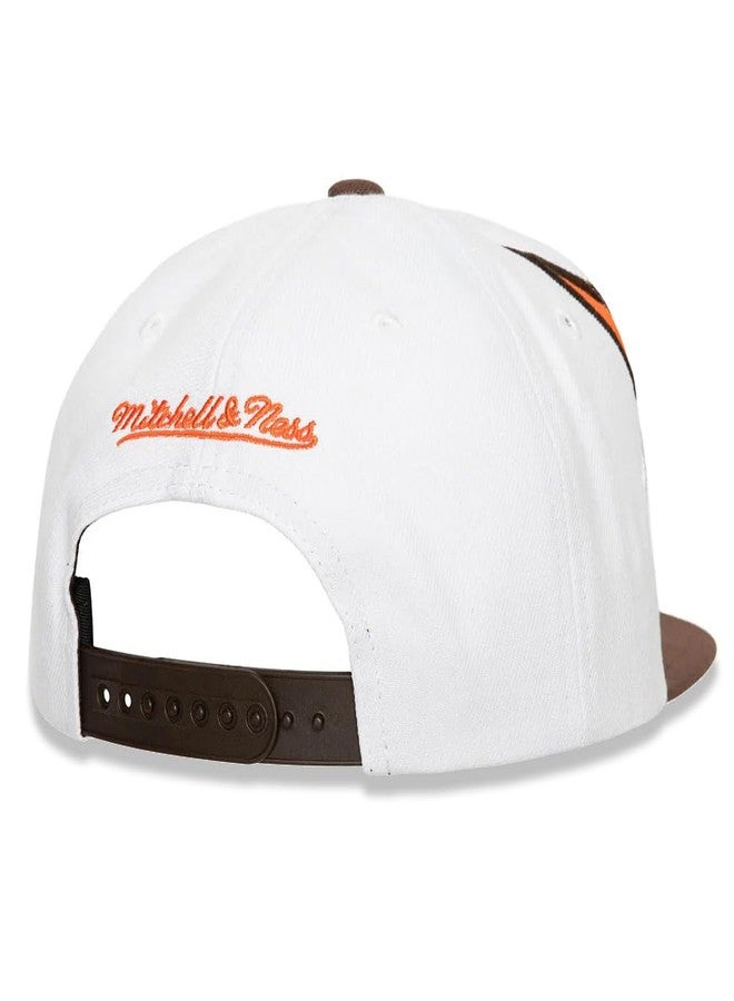 Mitchell & Ness SD San Diego Padres Cooperstown Waverunner Snapback Cap, Adjustable Hat White Brown - Image 2