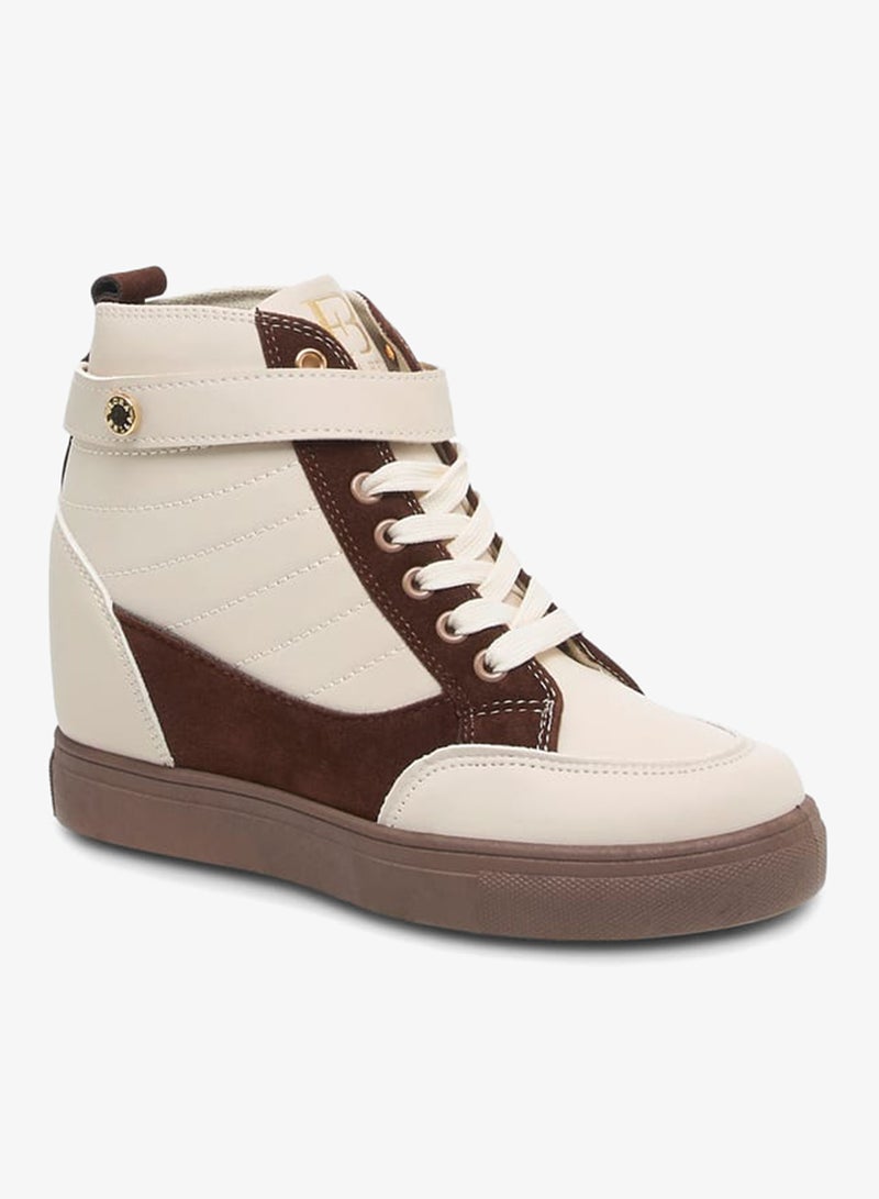 Flora Bella By Shoexpress Women's Pand Sneakers with Hook and Loop Closure - Image 2