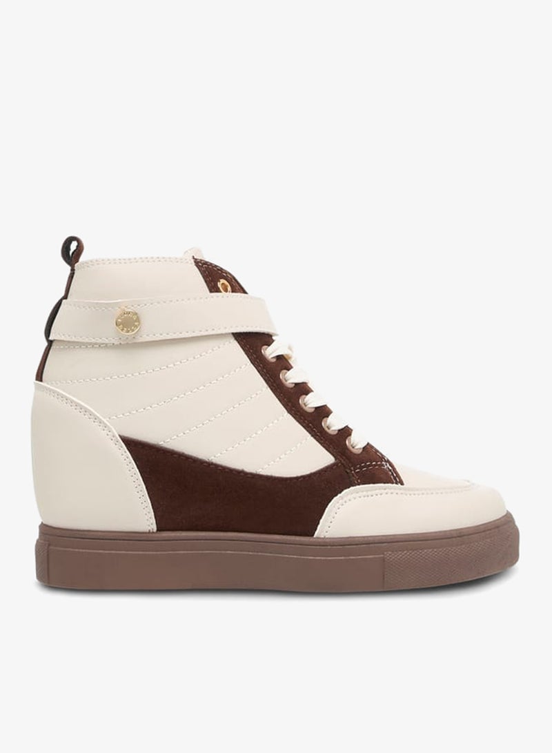 Flora Bella By Shoexpress Women's Pand Sneakers with Hook and Loop Closure - Image 1