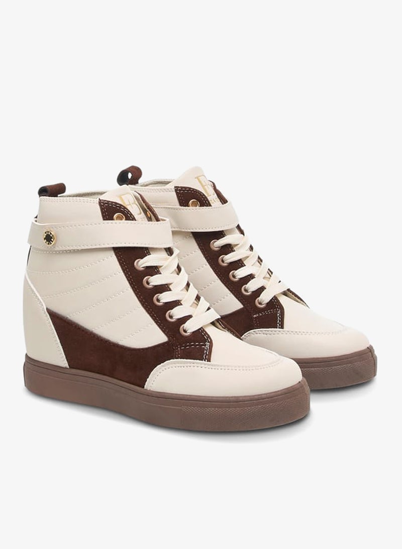 Flora Bella By Shoexpress Women's Pand Sneakers with Hook and Loop Closure - Image 3