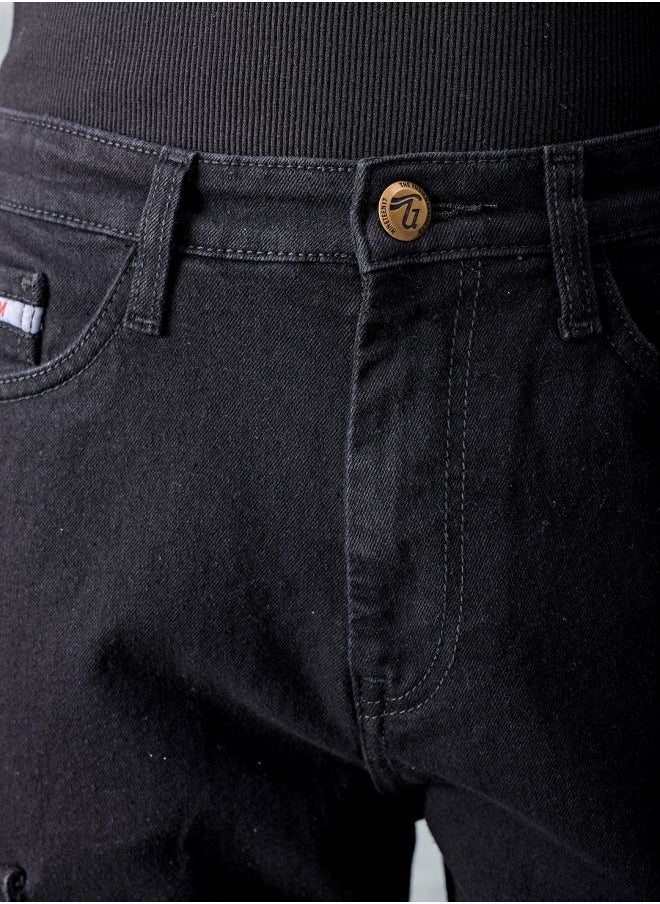 The Indian Garage Co Men G-505-CARGO SHORTS Solid Mid-Rise Denim Cargo Shorts  - Image 5