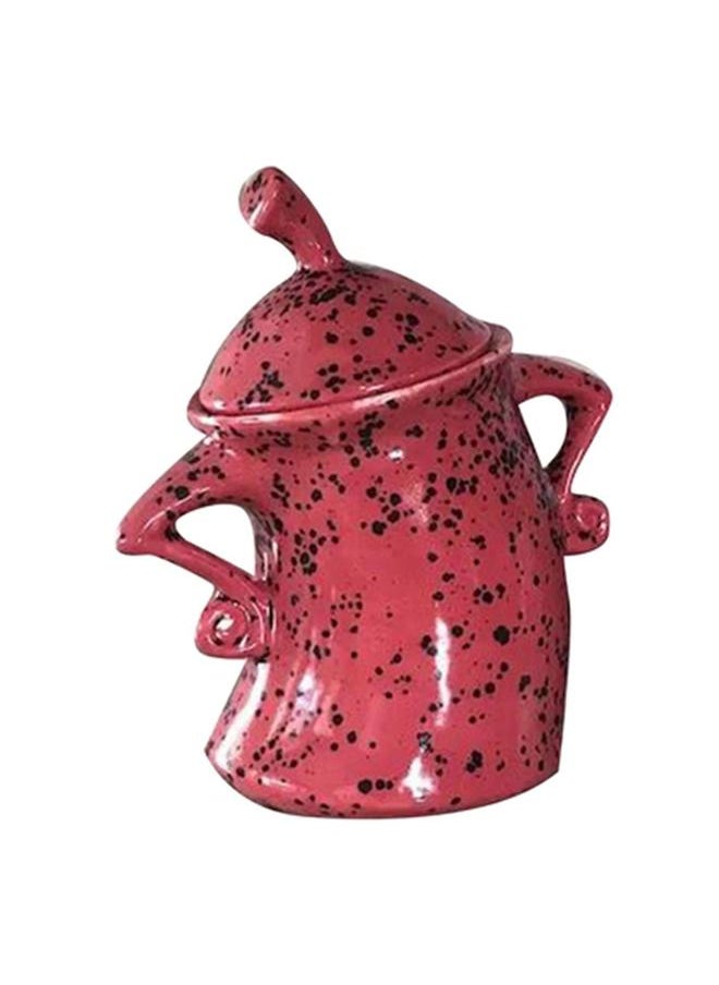 Thoraya Kitchen Canister Synthetic Resin Storage Jar Condiment Spice Seasoning Storage Container Akimbo Shape Red  - Image 5