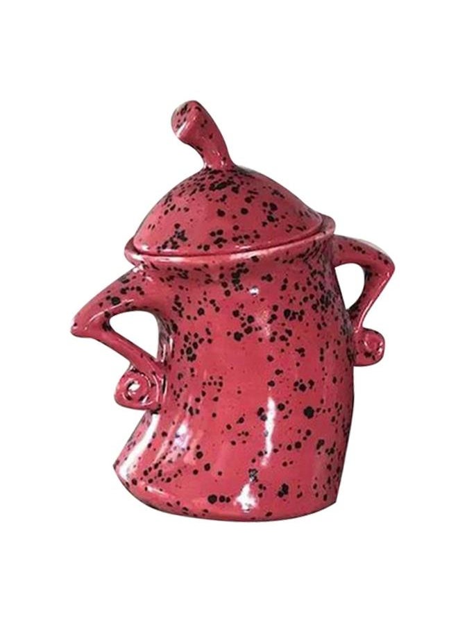 Thoraya Kitchen Canister Synthetic Resin Storage Jar Condiment Spice Seasoning Storage Container Akimbo Shape Red  - Image 1
